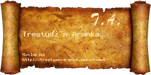 Trestyén Aranka névjegykártya